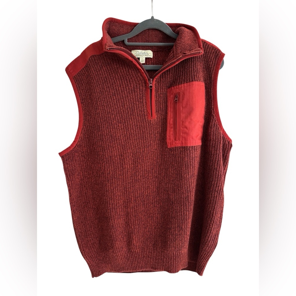 Vintage 1990s Cabela's Men's Knit Zip Vest
